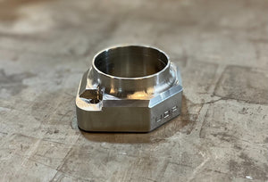 Billet Stainless steel Bellowed v-band uppipes with collector